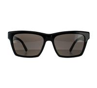 Saint Laurent SL M104 Sunglasses Shiny Black / Dark Grey