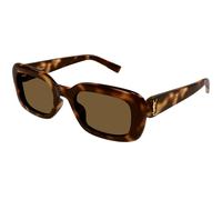 SAINT LAURENT SL M130 004 Woman Sunglasses Acetate Havana Brown Squared Normal