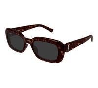 SAINT LAURENT SL M130 006 Woman Sunglasses Acetate Havana Grey Squared