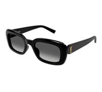 SAINT LAURENT SL M130/F 002 Woman Sunglasses Acetate Black Grey Squared Normal Shaded