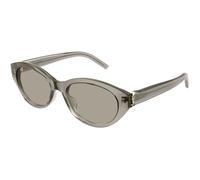 SAINT LAURENT SL M148 004 Woman Sunglasses Acetate Brown Grey Round