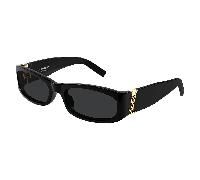 SAINT LAURENT SL M152 001 Unisex Sunglasses Acetate Black Black Squared