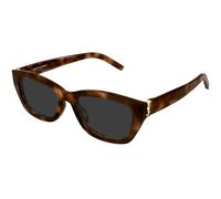 SAINT LAURENT SL M153 003 Woman Sunglasses Acetate Havana Grey Squared