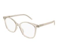 SAINT LAURENT SL M162 004 Woman Optical frames Acetate Beige Transparent Round Antiriflesso