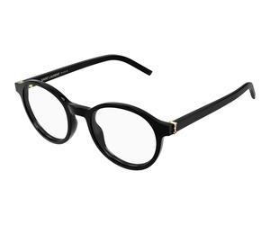 SAINT LAURENT SL M163 001 Unisex Optical frames Acetate Black Transparent Round