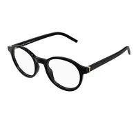SAINT LAURENT SL M163 001 Unisex Optical frames Acetate Black Transparent Round Antiriflesso
