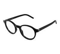 SAINT LAURENT SL M163 001 Unisex Optical frames Acetate Black Transparent Round