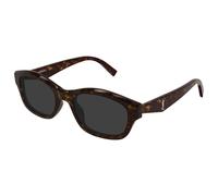 SAINT LAURENT SL M172 002 Woman Sunglasses Acetate Havana Grey Squared