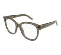 SAINT LAURENT SL M97 010 Woman Optical frames Acetate Brown Transparent Squared
