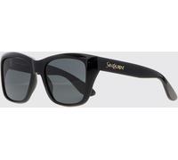 SAINT LAURENT Square Acetate Sunglasses with Laminated Logo - Size: OS - female