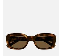 Saint Laurent Square-Frame Monogram Acetate Sunglasses