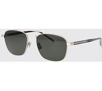 SAINT LAURENT Sunglasses Men color Silver - Size: 56 - male