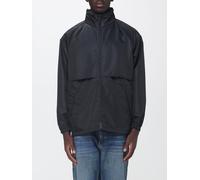 SAINT LAURENT Technical Fabric Windbreaker Jacket with High Neck and Packable Hood - Size: L - male