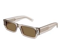 SAINT LAURENT Unisex SAINT LAURENT SL 660 004 Sunglasses Acetate Beige Brown Squared