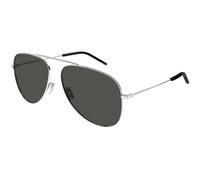 SAINT LAURENT Unisex SAINT LAURENT SL 800 002 Sunglasses Metal Silver Grey Pilot