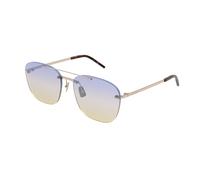 SAINT LAURENT Unisex SL 309 RIMLESS 004 Sunglasses Metal Gold Violet Pilot Normal Shaded