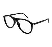 SAINT LAURENT Unisex SL 667 OPT 001 Optical frames Acetate Black Transparent Pilot