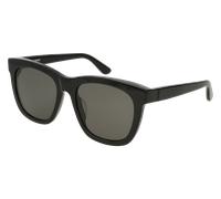 SAINT LAURENT Unisex SL M24/K 001 Sunglasses Acetate Black Grey Squared Normal
