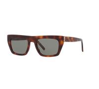 Saint Laurent Unisex Sunglass SL M131 - Frame color: Tortoise, Lens color: Green