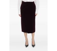 Saint Laurent velvet midi skirt - Red 36-38-40