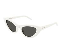SAINT LAURENT Woman SAINT LAURENT SL 213 LILY 017 Sunglasses Acetate White Grey Cat Eye