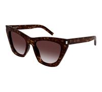 SAINT LAURENT Woman SAINT LAURENT SL 214 KATE 031 Sunglasses Acetate Havana Violet Cat Eye