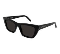 SAINT LAURENT Woman SAINT LAURENT SL 276 MICA 001 Sunglasses Plastic Black Grey Cat Eye Normal