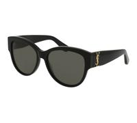 SAINT LAURENT Woman SAINT LAURENT SL M3 002 Sunglasses Acetate Black Grey Round Normal