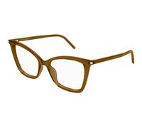 SAINT LAURENT Woman SL 386 009 Optical frames Acetate Brown Transparent Cat Eye