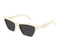 SAINT LAURENT Woman SL M103 007 Sunglasses Acetate Ivory Black Cat Eye