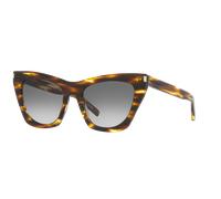 Saint Laurent Woman Sunglass SL 214 Kate - Frame color: Tortoise Brown, Lens color: Grey