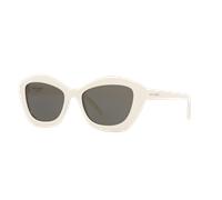 Saint Laurent Woman Sunglass SL 423 - Frame color: Ivory, Lens color: Grey