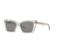 Saint Laurent Woman Sunglass SL 657 - Frame color: Brown Light, Lens color: Silver