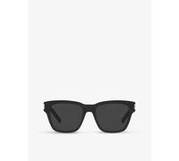 Saint Laurent Womens Black Sl560 Acetate Square-frame Sunglasses