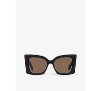Saint Laurent Womens Saint Laurent M119 Blaze Rectangle-Frame Acetate Sunglasses
