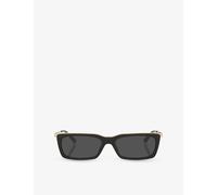 Saint Laurent Womens Saint Laurent Sl 766 Rectangle-Frame Acetate Sunglasses Black