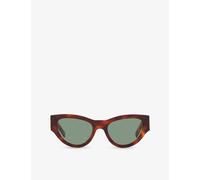 Saint Laurent Womens Saint Laurent Sl M94 Cat Eye-Frame Acetate Sunglasses Brown