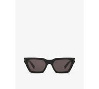 Saint Laurent Womens Saint Laurent Sl633 Calista Cat-Eye Frame Acetate Sunglasses Black