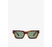 Saint Laurent Womens Saint Laurent Sl633 Calista Cat-Eye Frame Acetate Sunglasses Brown