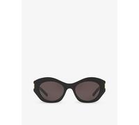 Saint Laurent Womens Saint Laurent Sl639 Cat-Eye Frame Acetate Sunglasses Black