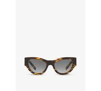 Saint Laurent Womens Saint Laurent Slm94 Cat-Eye Frame Acetate Sunglasses Brown