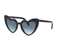Saint Laurent Women's SL 181 Lououu 008 54 Women's Acet Sunglasses, Black-Black-Grey, Black-black-grey, 5XL