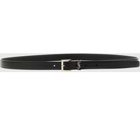 SAINT LAURENT YSL Monogram Buckle Leather Belt - Size: 105 - male