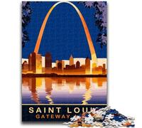 Saint Louis Puzzles for Adults Teens 1000pc Puzzle, Educational Games DIY Toys with Matching Poster And Trivia Sheet for Age 14+ 1000pcs(50x75cm)