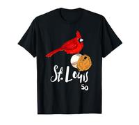 Saint Louis Red Cardinal Tshirt Number 50 Baseball Art T-Shirt