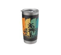 Saint Lucia Caribbean Palm Trees Beach Holiday Souvenir Stainless Steel Insulated Tumbler