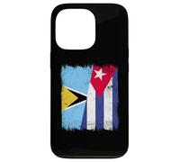 Saint Lucia Cuba Half Flag Saint Lucian Cuban Heritage Case for iPhone 13 Pro
