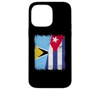 Saint Lucia Cuba Half Flag Saint Lucian Cuban Heritage Case for iPhone 14 Pro Max