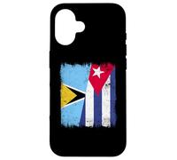Saint Lucia Cuba Half Flag Saint Lucian Cuban Heritage Case for iPhone 16