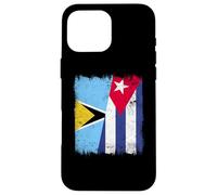 Saint Lucia Cuba Half Flag Saint Lucian Cuban Heritage Case for iPhone 16 Pro Max